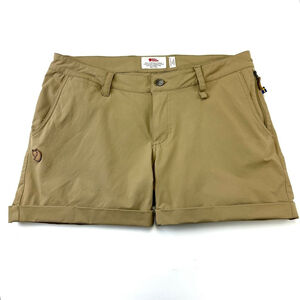 Fjallraven Abisko khaki cuff short Womens 32in 33in stretch neutral Outdoors